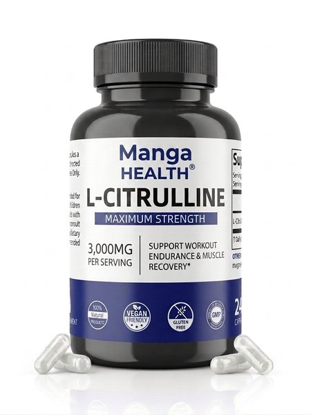 L-Citrulline Maximum Strength - Endurance, Performance & Récupération Musculaire - 240 Gélules