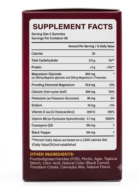 Magnésium glucinate Gummies